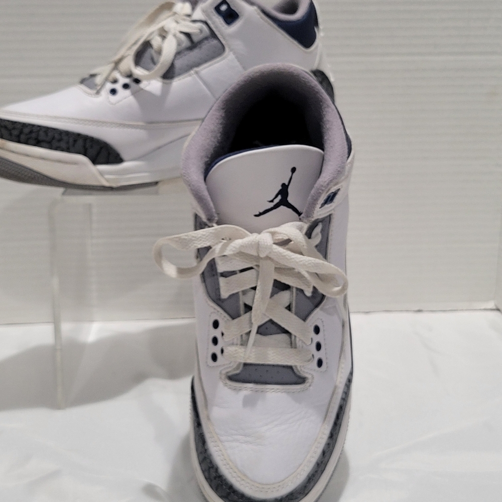 Air Jordan 3 Retro 2023 Midnight Navy 5.5 Youth Sneakers - Picture 14 of 16